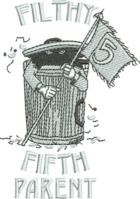 Sq. 5 Filthy Fifth Parent-White